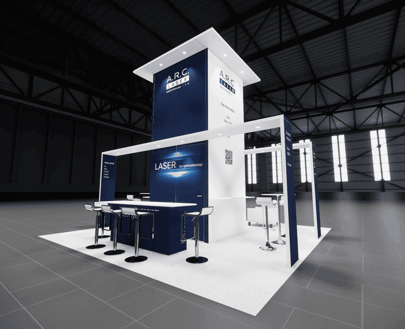 20 x 20 Island Exhibit Rental — HR Technology Conference, Las Vegas